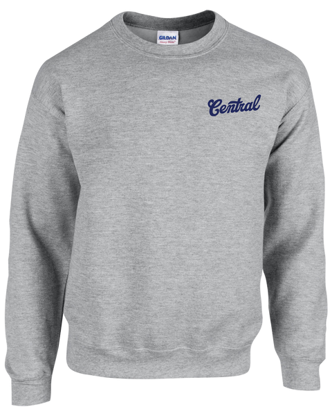 Central  Youth Fleece Crewneck with Printed Left Chest Logo