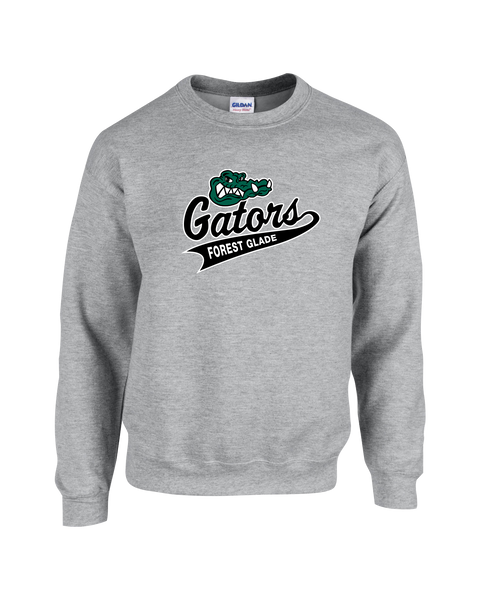 Forest Glade Youth Fleece Crewneck with Printed Logo