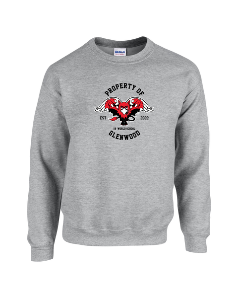 Glenwood Adult Fleece Crewneck with Printed Logo