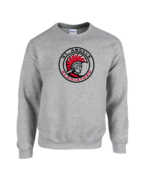 St. Angela Gladiators Adult Cotton Crewneck Sweatshirt with Printed Logo