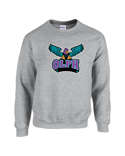 OLPH Adult Fleece Crewneck with Printed Logo