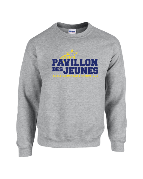 Pavillon Des Jeunes Youth Fleece Crewneck with Printed Logo