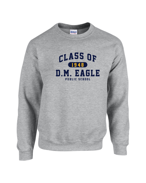 DM Eagle Alumni Adult Fleece Crew with Printed Logo