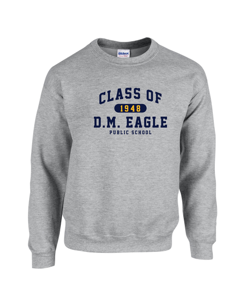 DM Eagle Alumni Youth Fleece Crew with Printed Logo