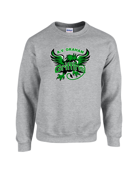 Griffins Youth Fleece Crewneck with Printed Logo