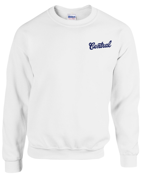 Central Adult Fleece Crewneck with Printed Left Chest Logo