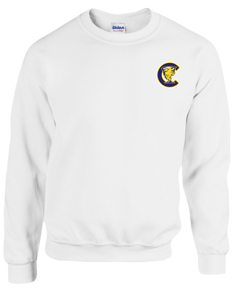 Cyclones Youth Fleece Crewneck with Printed Left Chest Logo