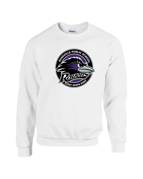 Roseville Adult Fleece Crewneck with Printed Logo