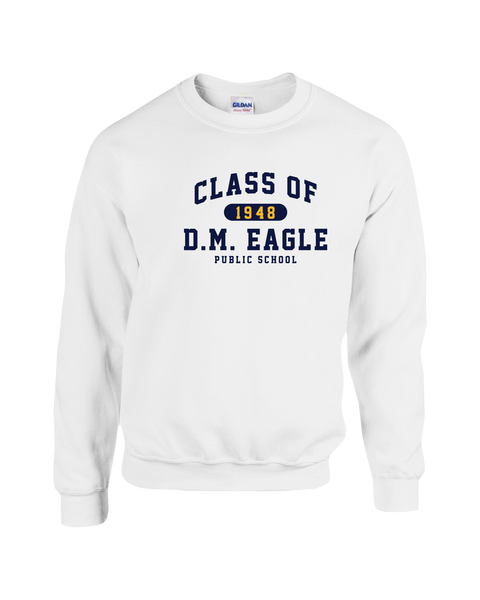 DM Eagle Alumni Adult Fleece Crew with Printed Logo