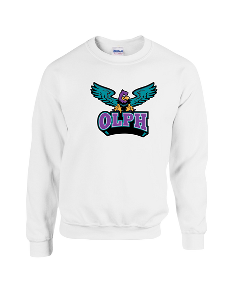 OLPH Adult Fleece Crewneck with Printed Logo