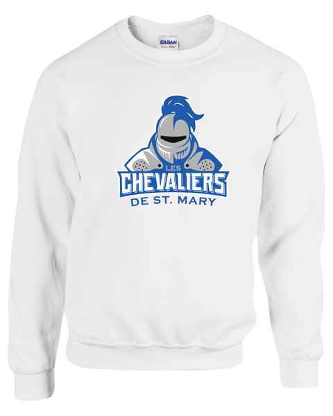 Les Chevaliers De St. Mary Adult Crewneck Sweatshirt with Printed Logo