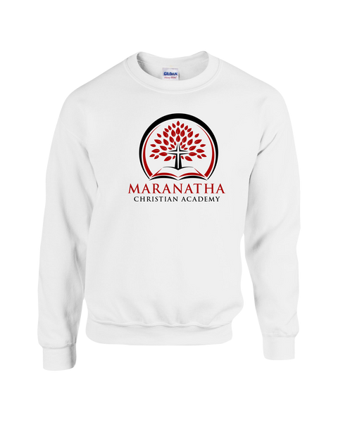 Maranatha Christian Academy Adult Fleece Crewneck with Printed Logo