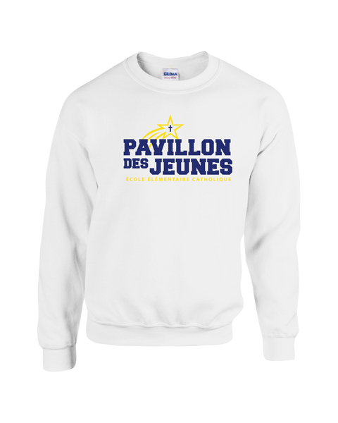 Pavillon Des Jeunes Adult Fleece Crewneck with Printed Logo