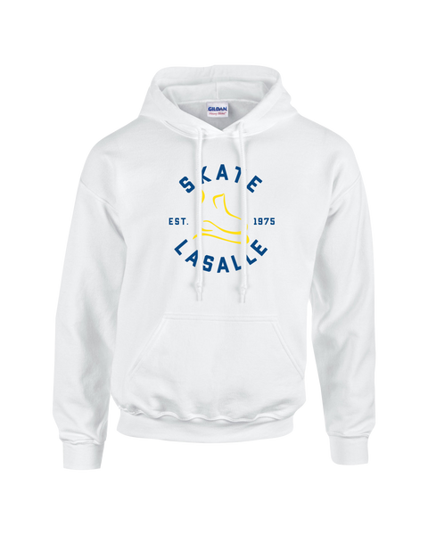 Skate LaSalle Est. 1975 Youth Cotton Pull Over Hooded Sweatshirt with Printed Logo