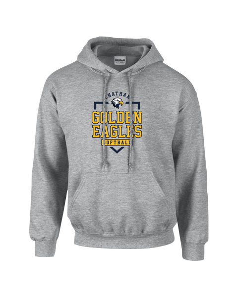 Chatham Golden Eagles Adult Cotton Pull Over Hooded Sweatshirt with Printed Logo
