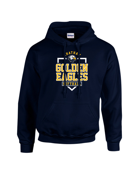 Chatham Golden Eagles Adult Cotton Pull Over Hooded Sweatshirt with Printed Logo