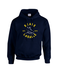 Skate LaSalle Est. 1975 Adult Cotton Pull Over Hooded Sweatshirt with Printed Logo