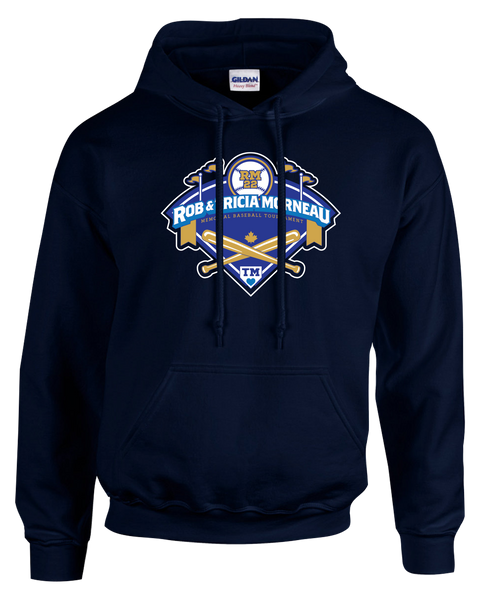 Rob & Tricia Morneau Tournament Adult Cotton Pull Over Hooded Sweatshirt with Printed Logo