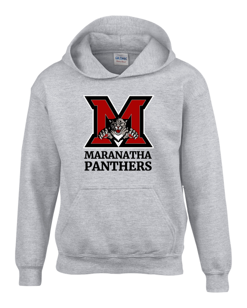 Maranatha Panthers Youth Cotton Pull Over Hooded Sweatshirt with Printed Logo