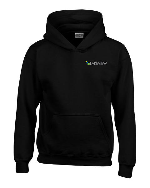 Lakeview Youth Cotton Pull Over Hooded Sweatshirt with Left Chest Logo