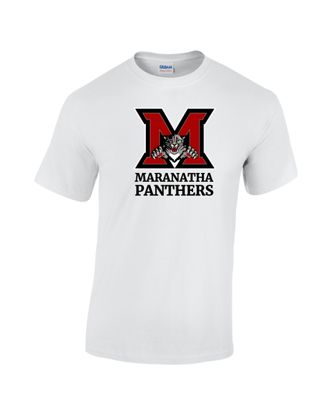 Maranatha Panthers Adult Cotton T-Shirt with Printed logo