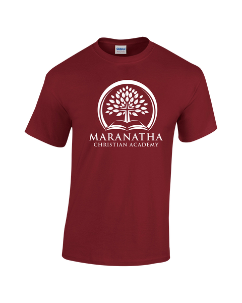 Maranatha Christian Academy Adult Cotton T-Shirt with Printed logo
