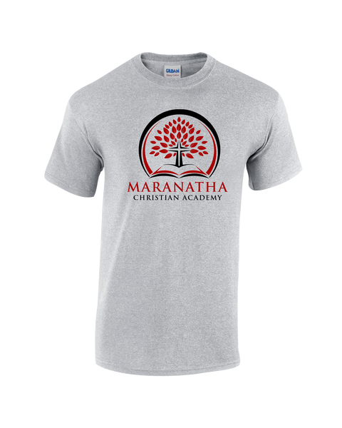 Maranatha Christian Academy Adult Cotton T-Shirt with Printed logo