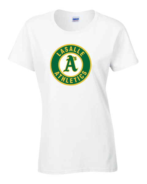 LaSalle Athletics Ladies Cotton Tee with Printed Logo