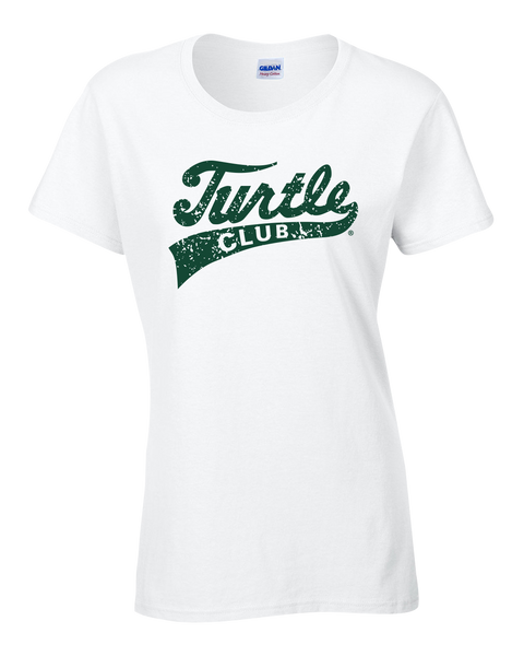 Turtle Club Ladies Cotton Tee with Printed Logo