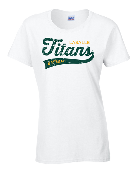 Titans Ladies Cotton Tee with Printed Logo