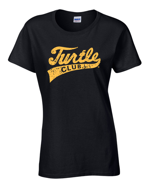 Turtle Club Ladies Cotton Tee with Printed Logo