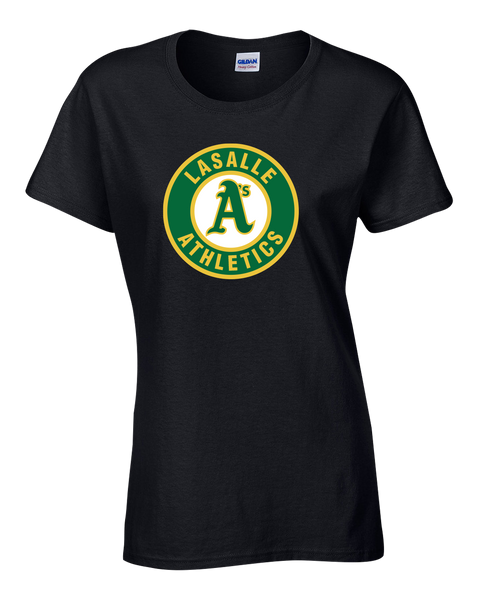 LaSalle Athletics Ladies Cotton Tee with Printed Logo