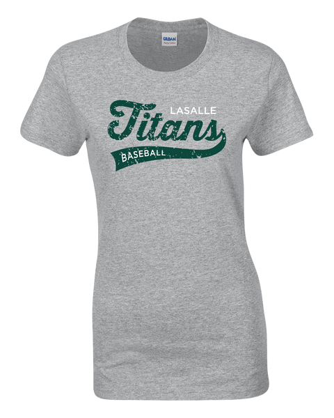 Titans Ladies Cotton Tee with Printed Logo
