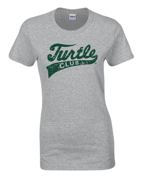 Turtle Club Ladies Cotton Tee with Printed Logo