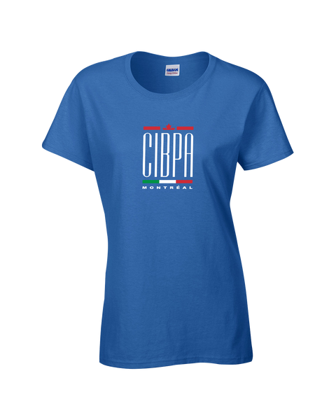 CIBPA Montreal Ladies Soft Touch Short Sleeve with Printed Logo