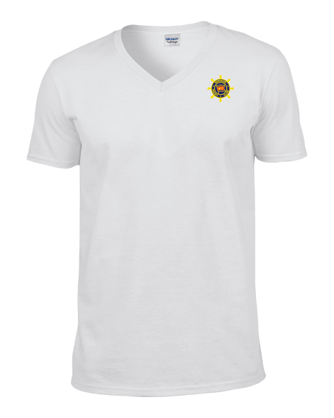 Windsor Yacht Club Adult Cotton V-Neck T-Shirt with Printed Logo