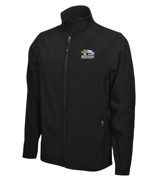 John McGivney Adult Water Repellent Soft Shell jacket with Embroidered Logo