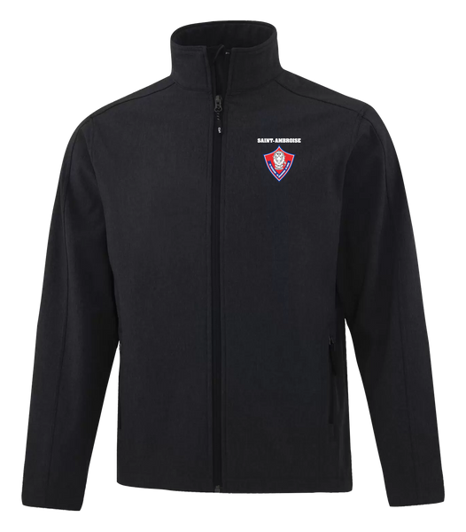 Saint Ambroise Adult Water Repellent Soft Shell jacket with Embroidered Logo