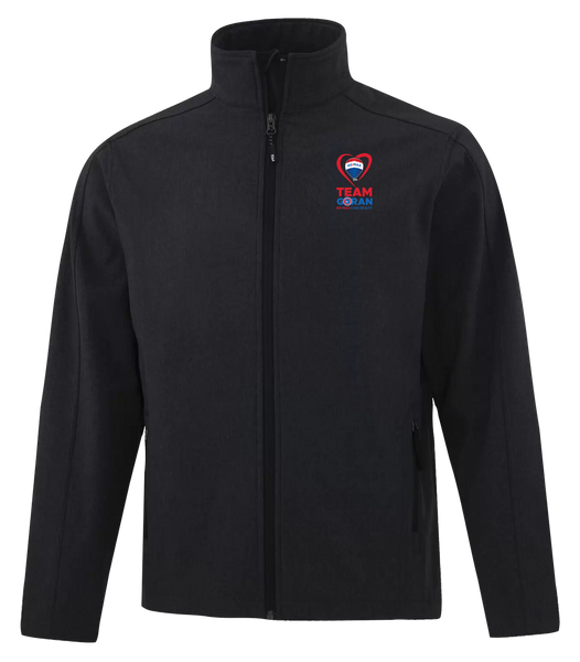 Team Goran Adult Water Repellent Soft Shell Jacket with Left Chest Embroidered Logo
