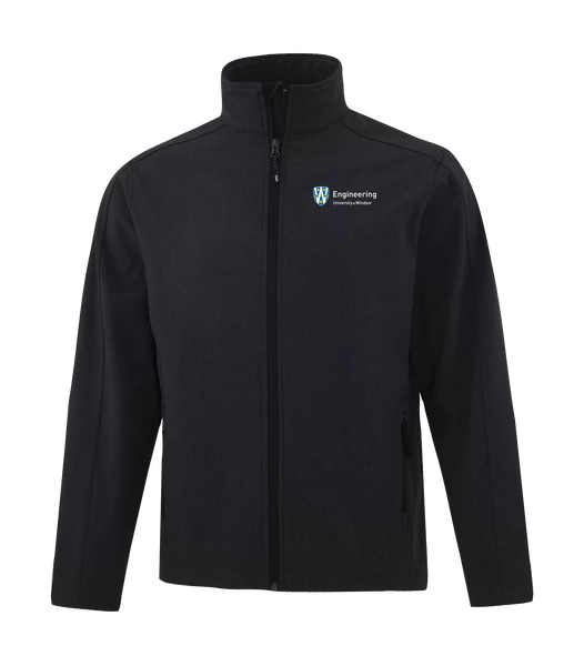 U of W Engineering Adult Water Repellent Soft Shell Jacket with Left Chest Embroidered Logo