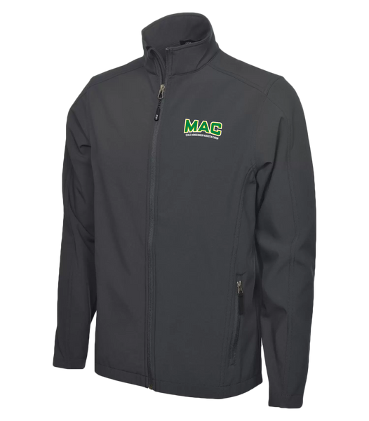 MAC Adult Water Repellent Soft Shell Jacket with Left Chest Embroidered Logo