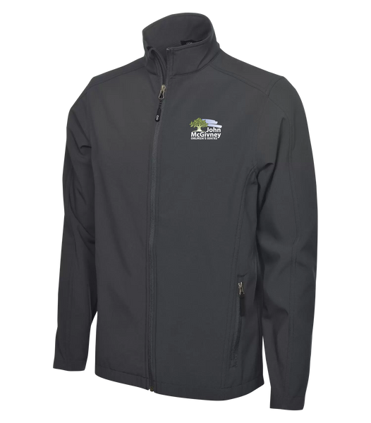 John McGivney Adult Water Repellent Soft Shell jacket with Embroidered Logo