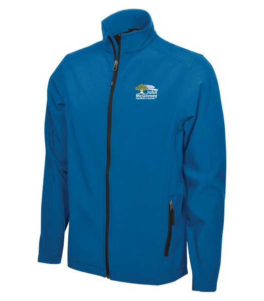 John McGivney Adult Water Repellent Soft Shell jacket with Embroidered Logo