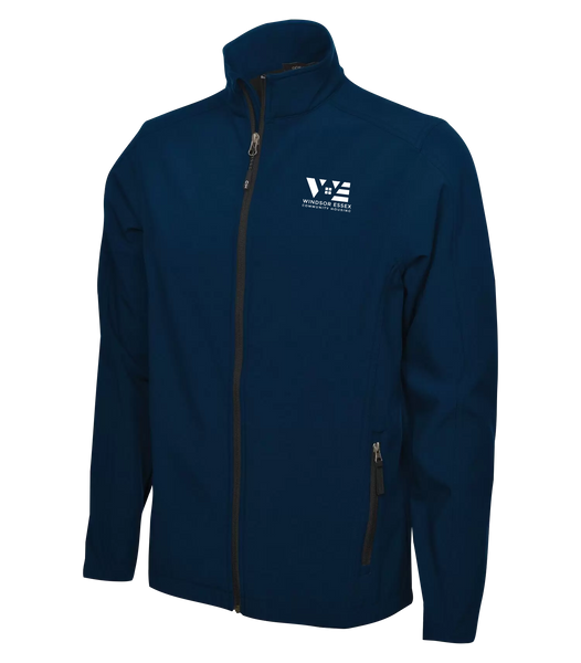 Windsor Essex Community Housing Adult Water Repellent Soft Shell Jacket with Left Chest Embroidered Logo