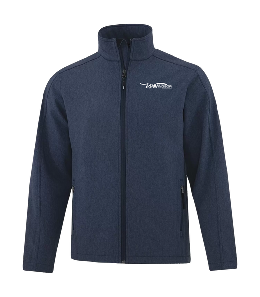 City of Windsor Mens Water Repellent Soft Shell Jacket with Left Chest Embroidered Logo