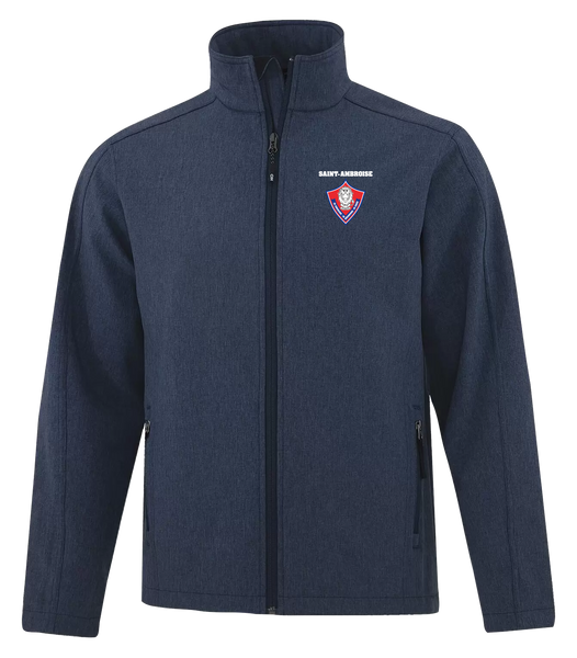 Saint Ambroise Adult Water Repellent Soft Shell jacket with Embroidered Logo