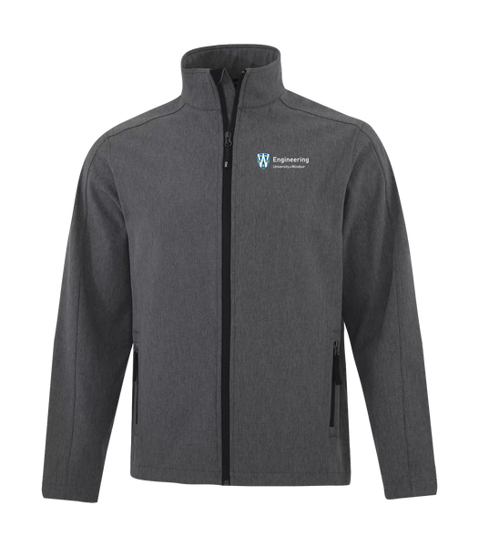 U of W Engineering Adult Water Repellent Soft Shell Jacket with Left Chest Embroidered Logo