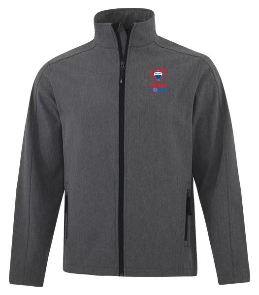 Team Goran Adult Water Repellent Soft Shell Jacket with Left Chest Embroidered Logo