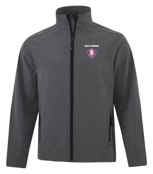Saint Ambroise Adult Water Repellent Soft Shell jacket with Embroidered Logo