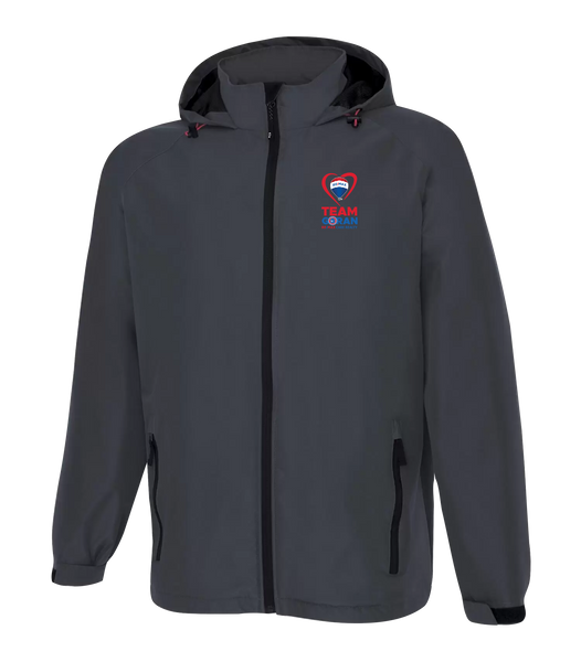 Team Goran Mens' Water Repellent Mesh Lined Coal Harbour Jacket with Left Chest Embroidered Logo
